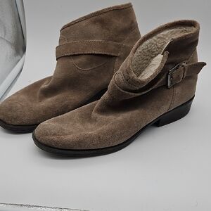 Ivanka Trump Brown Suede Ankle Boots